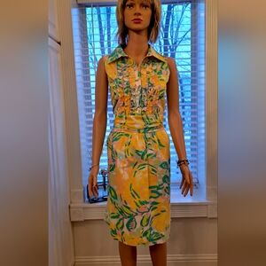 Lilly PULTIZER...Tropical Print Sleeveless Dress